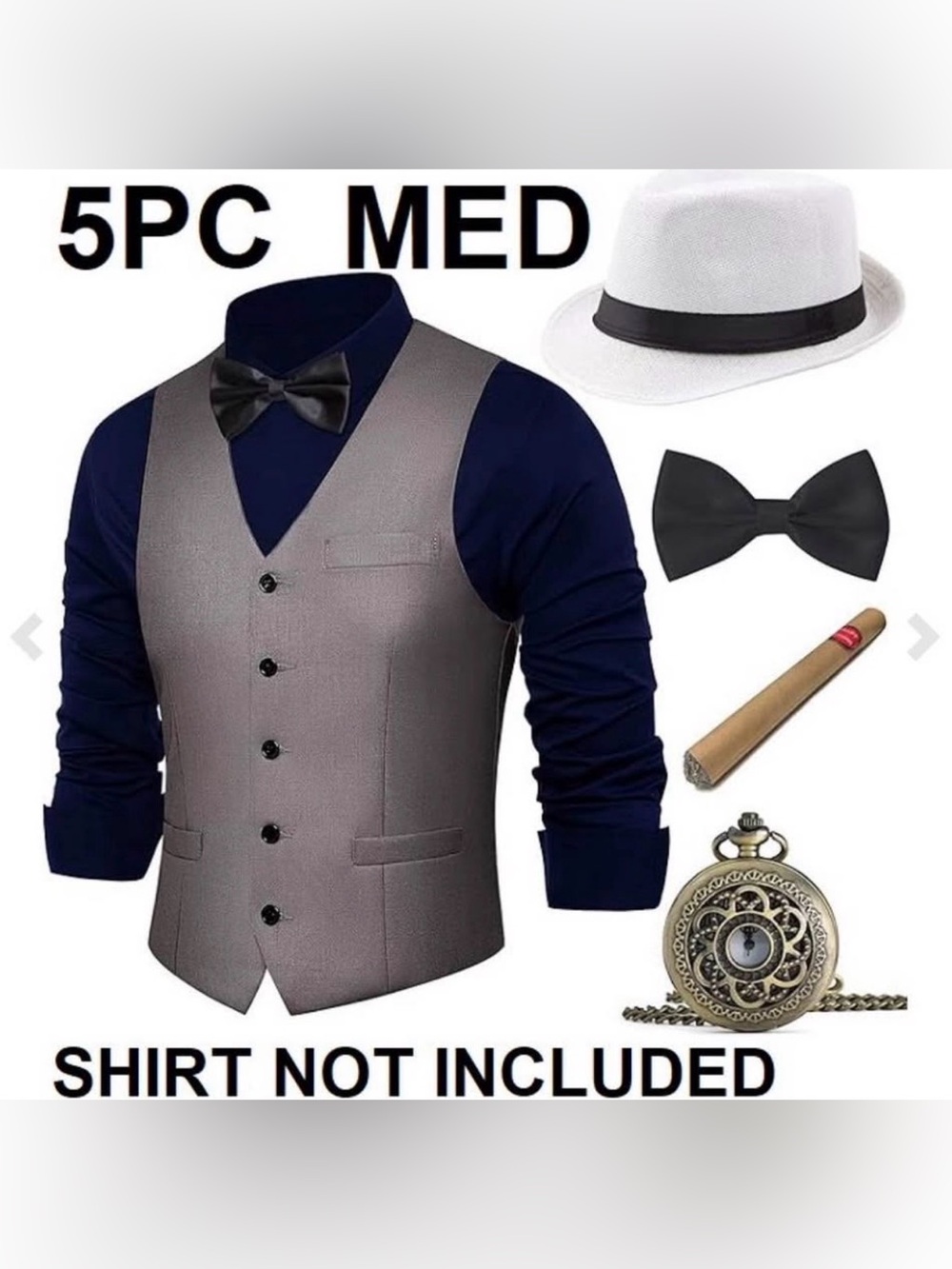BABEYOND 1920’S GATSBY GANGER VEST COSTUME